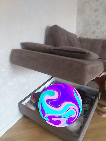 divan çarpayı: Künc divan, İşlənmiş, Açılan, Bazalı, Vеlur parça — 5