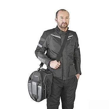 msr x6: Crna Kappa tank torba za motocikl, izrađena od tekstila, sa belim — 2