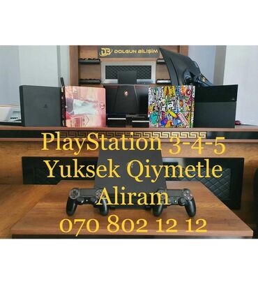 PS5 (Sony PlayStation 5): Playsation 3-4-5 Yüksək Qiymətlə Aliram Playstation3 Playsation 4