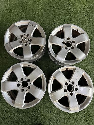 Литые Диски R 16 Mercedes-Benz, Комплект, отверстий - 5, Б/у at lalafo.kg Литые Диски R 16 Mercedes-Benz, Комплект, отверстий - 5, Б/у