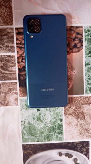 Samsung: Samsung Galaxy A12, 32 GB, rəng - Mavi, Sensor, Barmaq izi