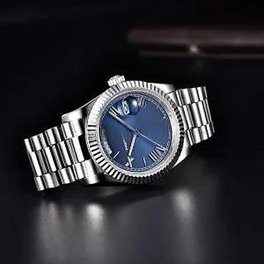 Ručni satovi: PAGANI DESIGN PD-1783 - 40mm - Plava- Rolex Day-Date Homage Potpuno — 7