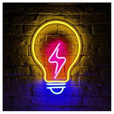 Reklam, çap: 🔹️Neon işıqlar 🔹️Qabarıq ( işıqlı,işıqsız) hərflər 🔹️Light box — 3
