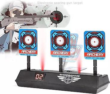 Dečije igračke puške i pištolji: Elektronska meta za gađanje – Shoot A Target (Shootgame) - Set od 3 — 8