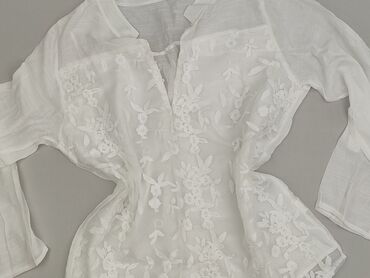 massimo dutti biale spodnie: Women's blouse, size XL (EU 42)