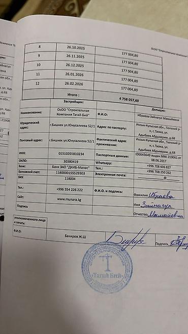 Новостройки от застройщика: Строится, Элитка, 2 комнаты, 67 м² at lalafo.kg — 14 Новостройки от застройщика: Строится, Элитка, 2 комнаты, 67 м² — 14