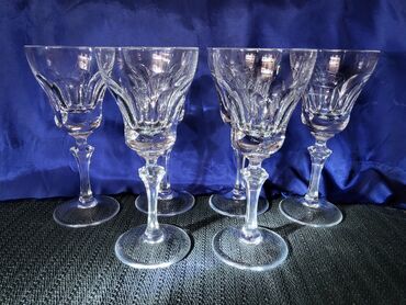 Čaše: Case nove kristal duvano staklo za vino,nemacke 70te. Case — 6