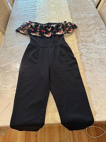 şalvar tulum: Qadın kombinezonu - Rəng: qara - Üst hissə: off-shoulder (çiyinlər — 3