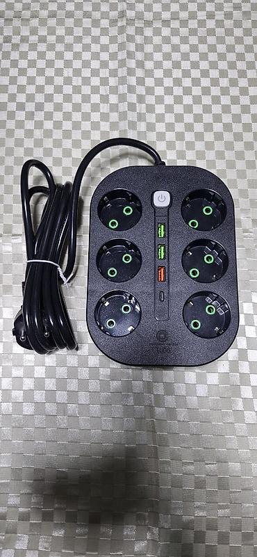 mini projector: Удлинитель, Длина: 2 м, 6 розеток — 3