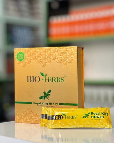 где можно купить корень имбиря: Королевский мед Bio-Herbs в удобной упаковке. Каждая упаковка содержит