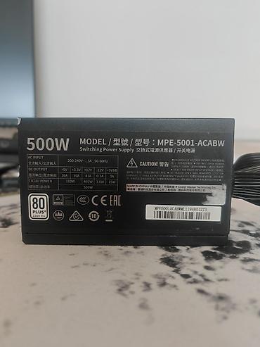 Комплектующие для ПК: Блок питания, Б/у, Cooler Master, 500 Вт, 80 Plus, 500 Вт — 2