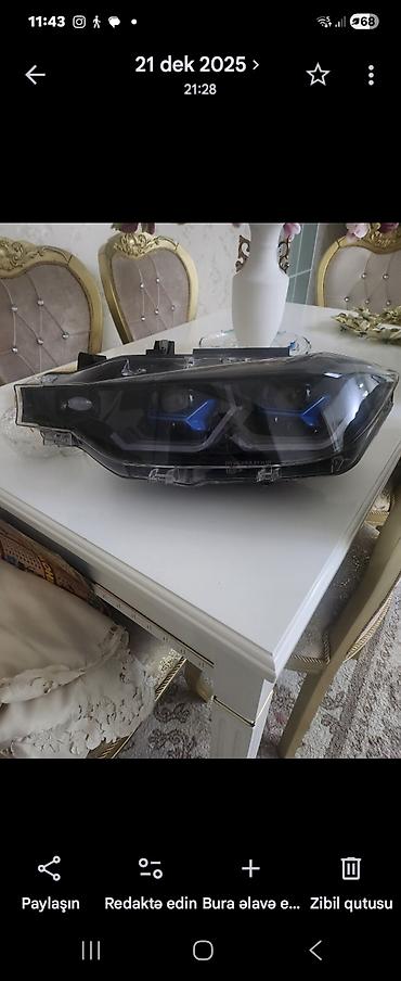 g30 fara: BMW f30 üçün orijinal LED adaptiv farası surucu tərəf. cox bahaıi — 2