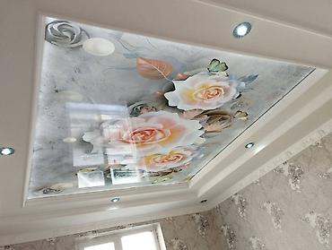 Натяжной потолок: Натяжной потолок жасайбыз тез жана сапаттуу 3D 1кв ом гланцывый 1кв — 23