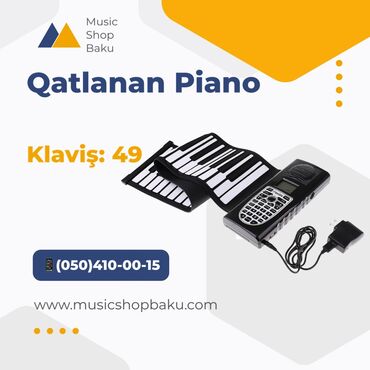 gramofon baku: Qatlanan Piano Klaviş: 49 🚚Çatdırılma xidməti mövcuddur