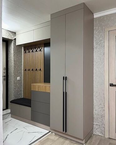 Шкафы для одежды: Мебель на заказ, Элегантный гардероб в современном стиле, выполненный — 22