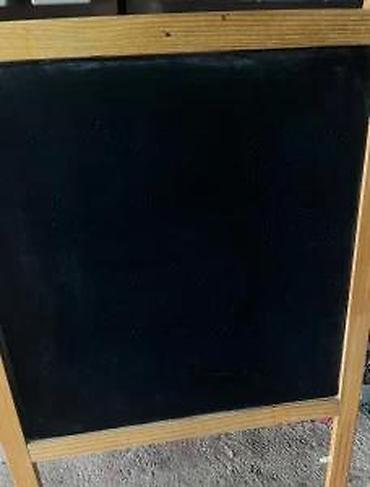 Dečije table za crtanje: Drvena dvostrana tabla za pisanje/oglašavanje - Stabilan A‑ram od — 11