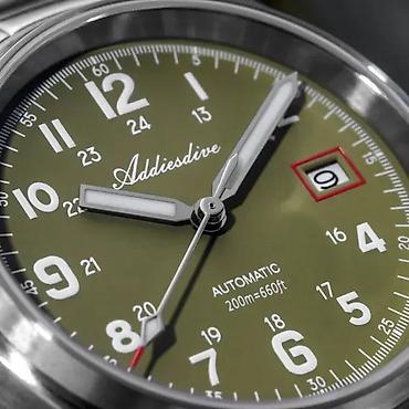 Ručni satovi: ADDIESDIVE AD2070 - 39mm - Zelena - Seiko NH35 Automatik ADDIESDIVE — 2