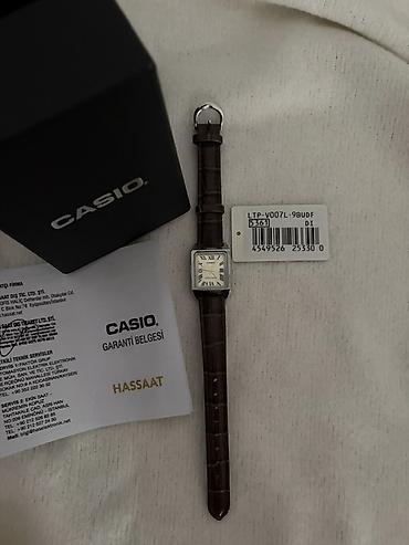 Aksesuarlar: Casio qadın saatı – model LTP-V007L-9BUDF yenidir, satıram çünki — 4