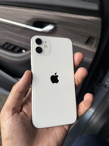 IPhone 11, Б/у, 128 ГБ, Белый, 77 %