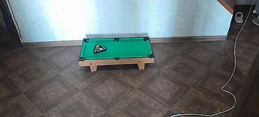 snooker table: Настольный мини-бильярд (пул). - Компактный бильярдный стол с зелёным — 1