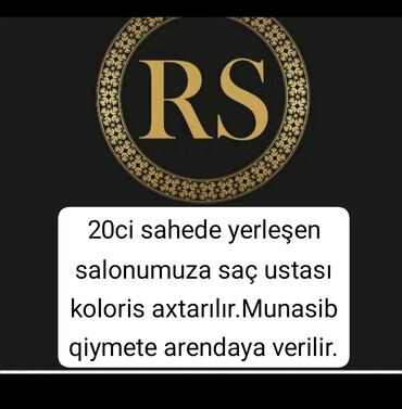 Saç ustaları: Saç ustası tələb olunur, Yerin icarəsi, Alətlərin təqdim olunması