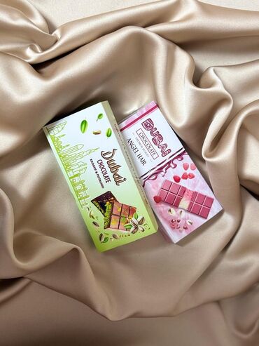 Кондитерские изделия, сладости: Дубайский шоколад с фисташковой пастой 220гр - 900сом Шоколад Волосы — 21