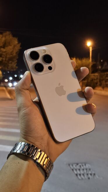 цены на айфон в бишкеке: IPhone 15 Pro, Колдонулган, 128 ГБ, Natural Titanium, Коргоочу айнек, Каптама, Куту, 90 %