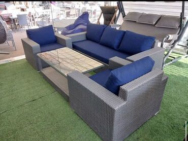 Bağ divan və kreslo dəstləri: Yeni, 2 kreslo, Divan, Metal, Azərbaycan — 15