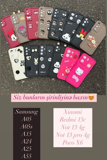 Lixiang: Şirin və qoruyucu telefon qabları – 3D fiqurlu, yumşaq silikon