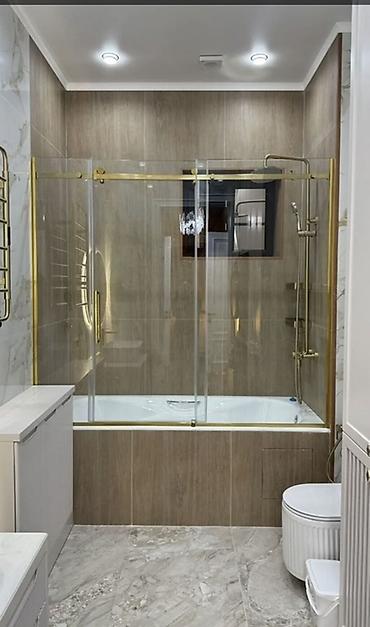 Душевые перегородки и ограждения: Ассаламу алекум тугандар Айнек тосмолорду жасайбыз кузгу подсветка — 5