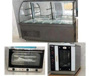 бизнес подарки: Şirniyyat avadanlıqları satılır. 1 Vitrin soyuducu, 1 soba, 1