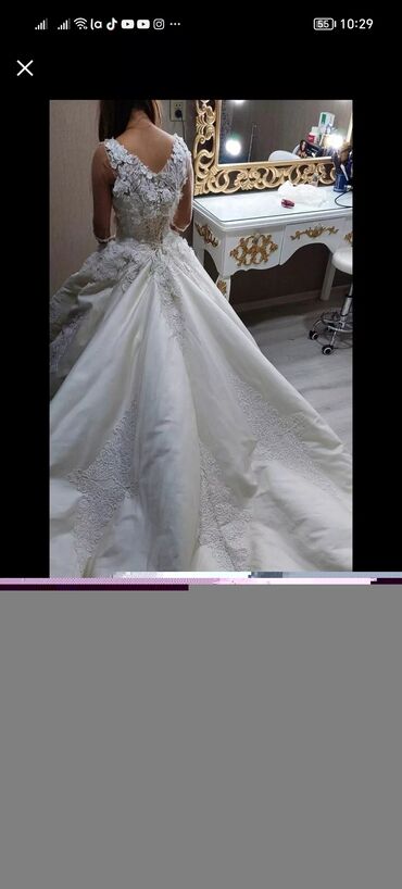 Toy paltarları: Gəlinik tecili satlır 200 azn yox❌100 azn arxası şilefdi maye — 6