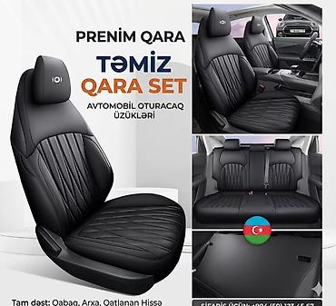 mini soyuducu: A05 changan Premium Qara Avtomobil Oturacaq Üzükləri – Təmiz Qara Set — 1
