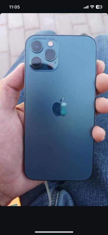 айфон 12 реплика купить: IPhone 12 Pro, Колдонулган, 512 ГБ, Pacific Blue, Каптама, 79 %