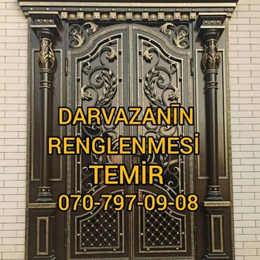 dəmir seyf qapı: 1️⃣ darvazalari̇n renglenmesi̇ xi̇dmeti̇ 2️⃣baki sumqayit ərazisində