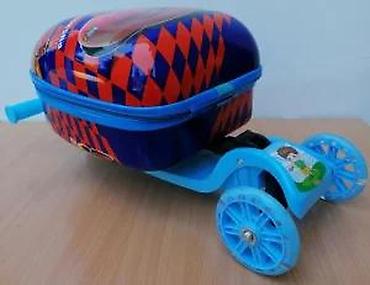 Trotineti, skejtbordovi i hoverbordovi: Dečiji trotinet sa koferom – Dizni Cars motiv - 2-u-1 dizajn — 26