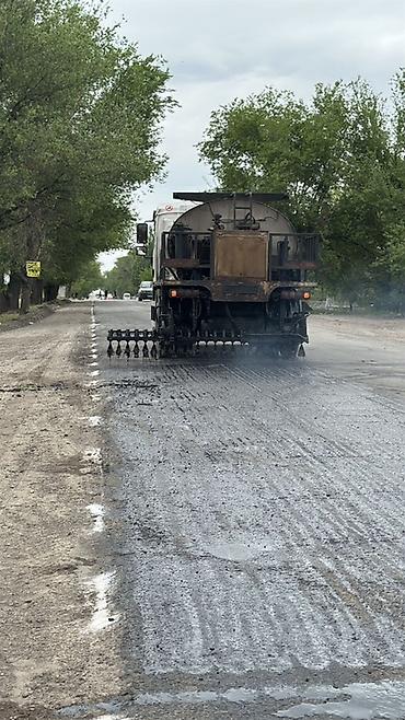 Курулуш жана оңдоо кызматтары: Услуги автогудронатора (гудронатор) любые сложные участки, в любых — 6