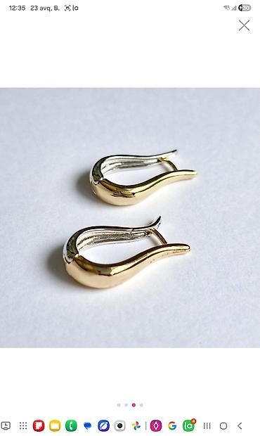 Aksesuarlar: Xuping Jewelry sırğaları - Model: damla formalı, zərif minimalist — 3