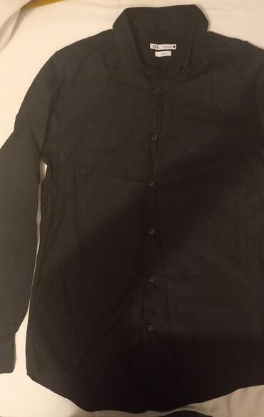 Мужское поло, Zara, S (EU 36), цвет - Черный