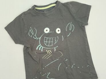 sukienka biala letnia wzory wiazana na szyi ptak rzgow: T-shirt, Little kids, 5-6 years, 110-116 cm, condition - Good