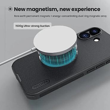 Maske i futrole za telefone: Futrola NILLKIN Super Frost PRO MAGNETIC za iPhone 17 (6.3) crna — 5