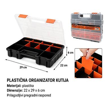 KMT Plastična kutija za alat 9361054-A Opis: - Praktična plastična