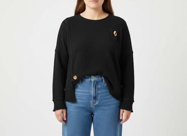 sweter z pomponami zara: Women`s sweater, size XL