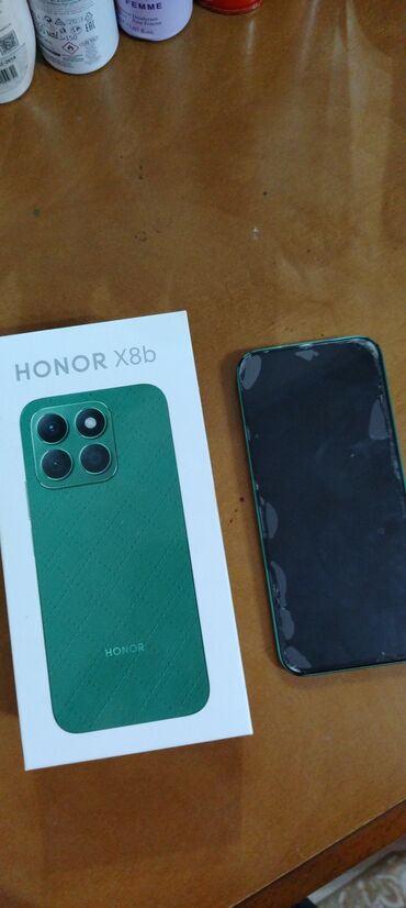 lenkeran telefon magazalari: Honor X8b, 256 GB, rəng - Yaşıl, Barmaq izi, İki sim kartlı