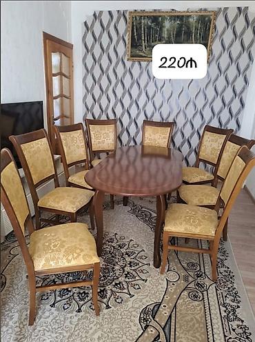 Masa dəst satilir 8 oturacaq var Masa acilir Qiymət 220 azn Ünvan