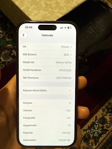 pro controller: IPhone 15 Pro, 256 GB, Qara, Face ID — 5