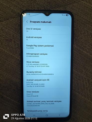 micro qulaq: Samsung Galaxy M14 5G, 128 GB, rəng - Qara, Qırıq — 1