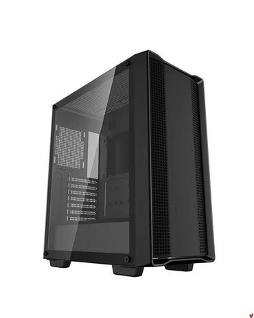 панельный чехол: ПК корпусу, Жаңы, DeepCool, ATX, түсү - Кара