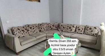 Damla. Divan 250 azn. Acilmir baza yoxdur olcu 2.5/3 unvan Qarayev