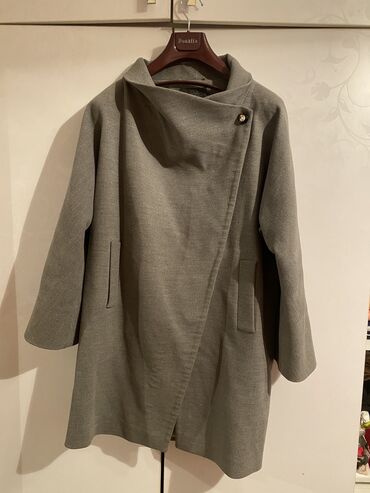 Пальто L (40), цвет - Серый